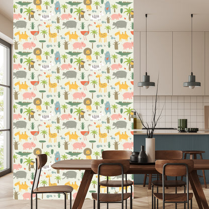 Wallpaper For Children - Wild Animals