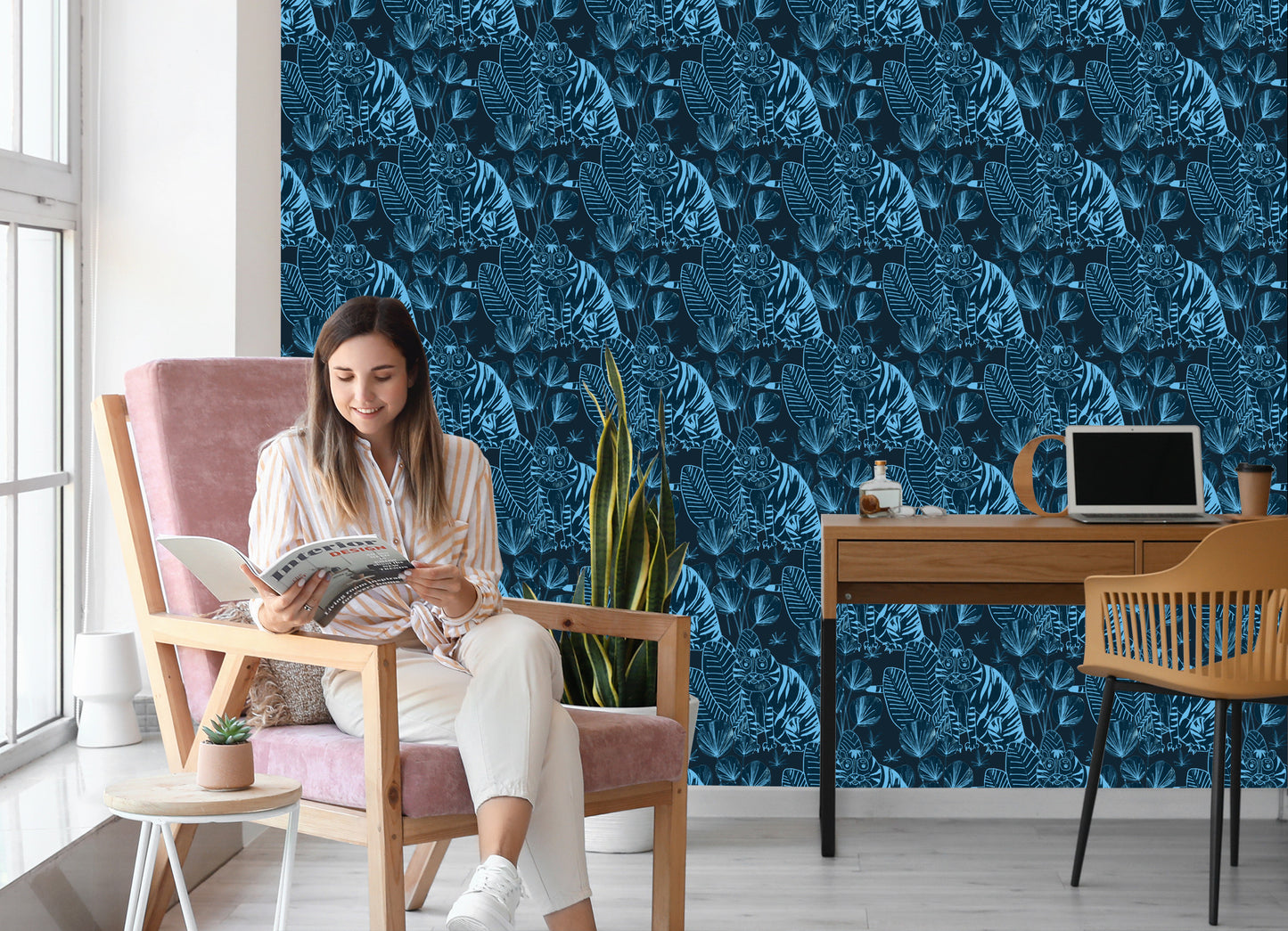 Wallpaper Tigers And Plants