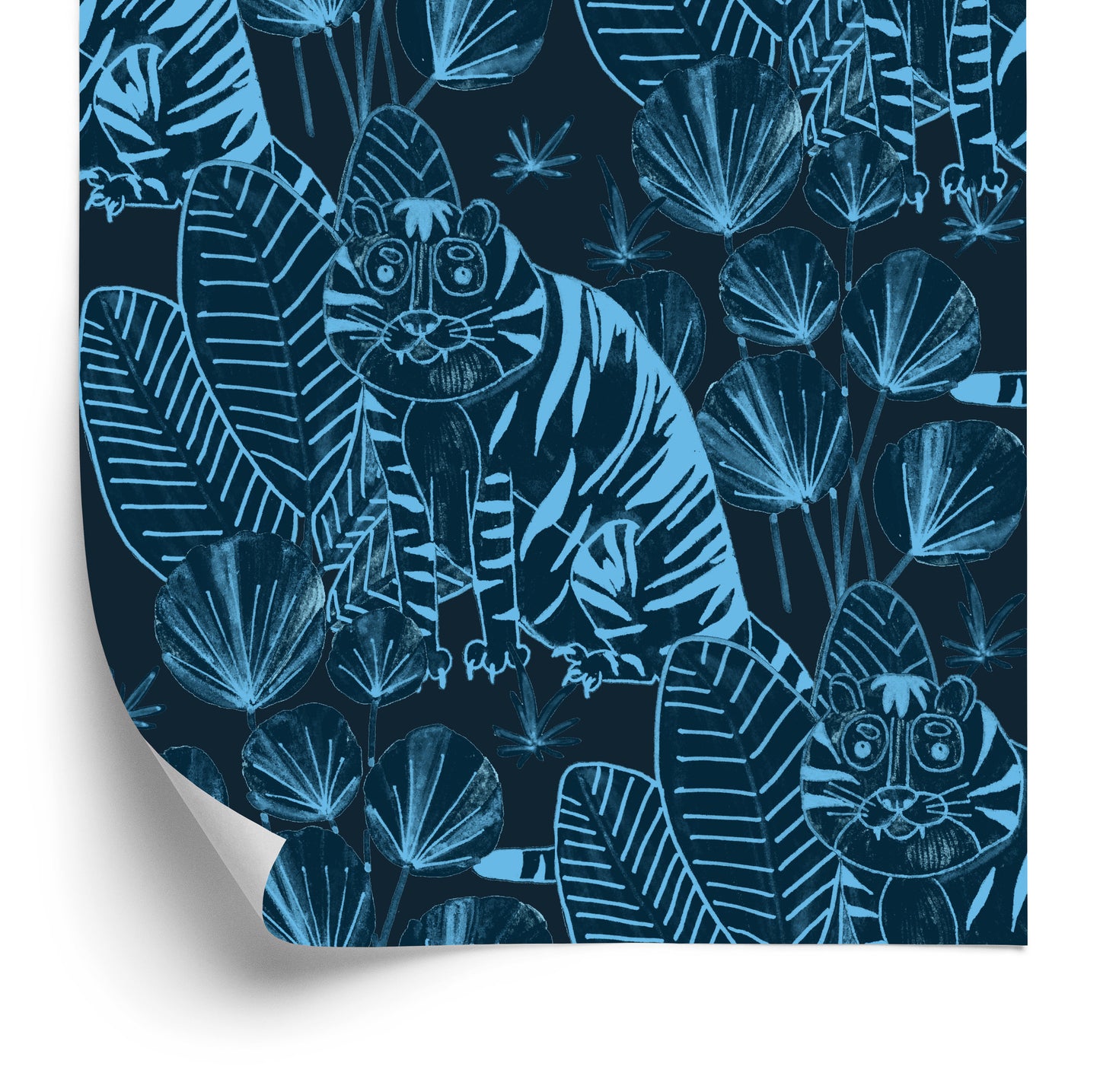 Wallpaper Tigers And Plants