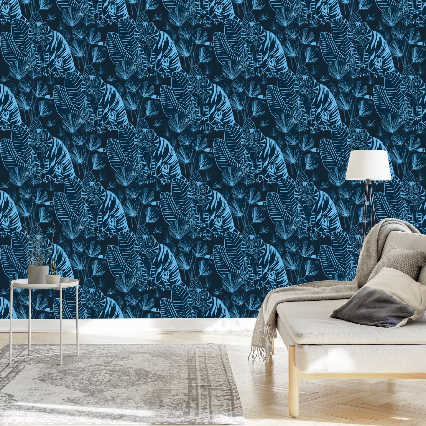 Wallpaper Tigers And Plants