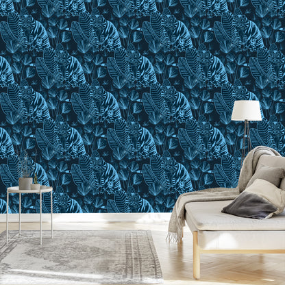 Wallpaper Tigers And Plants