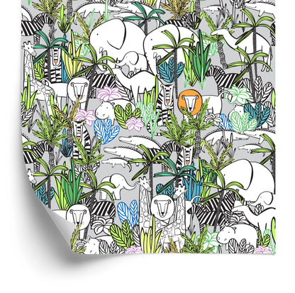 Wallpaper For Children - Savanna Wild Animals