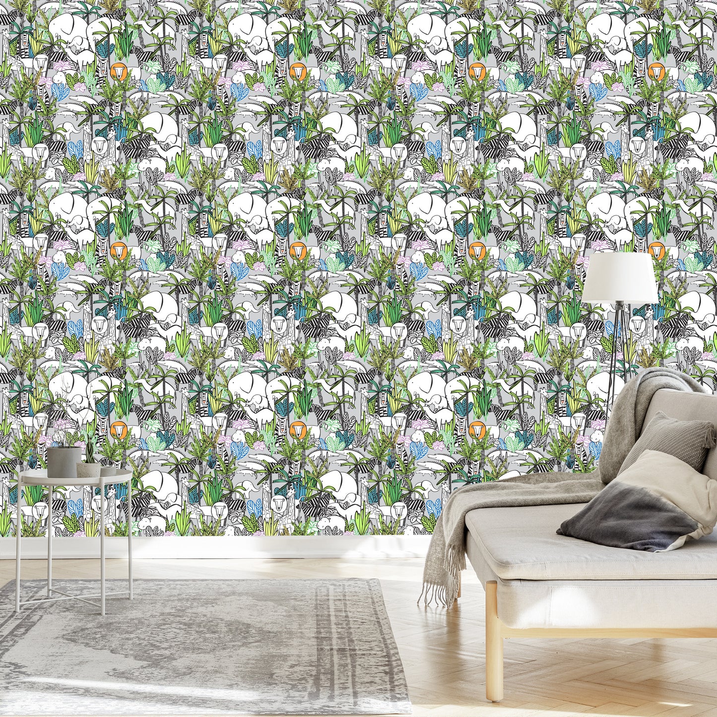 Wallpaper For Children - Savanna Wild Animals