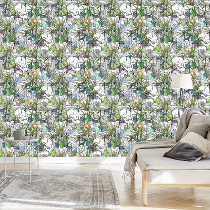 Wallpaper For Children - Savanna Wild Animals