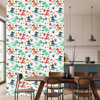 Wallpaper For Kids Crocodiles Flowers Skateboards