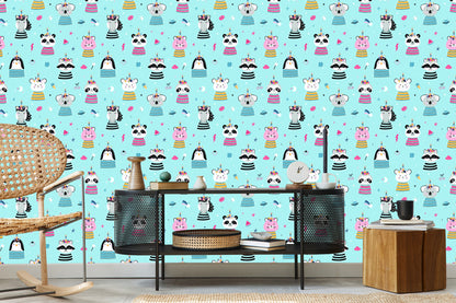 Wallpaper Colorful Animals Like From A Fairy Tale
