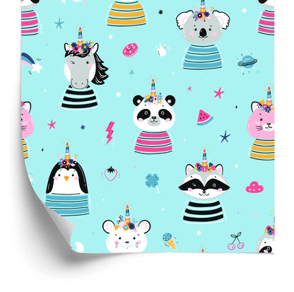 Wallpaper Colorful Animals Like From A Fairy Tale