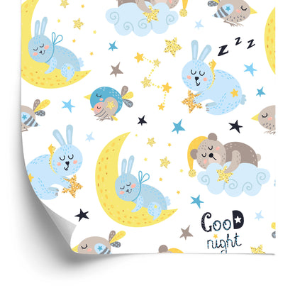Wallpaper For Children - Sleeping Animals