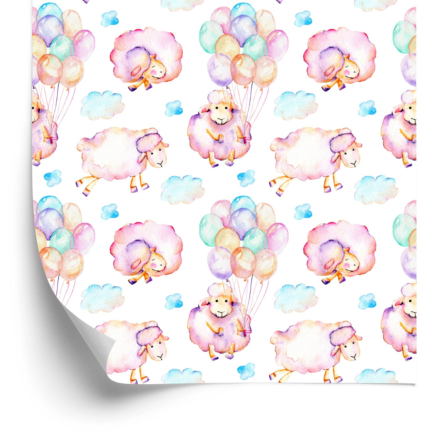 Wallpaper Sheep In The Clouds