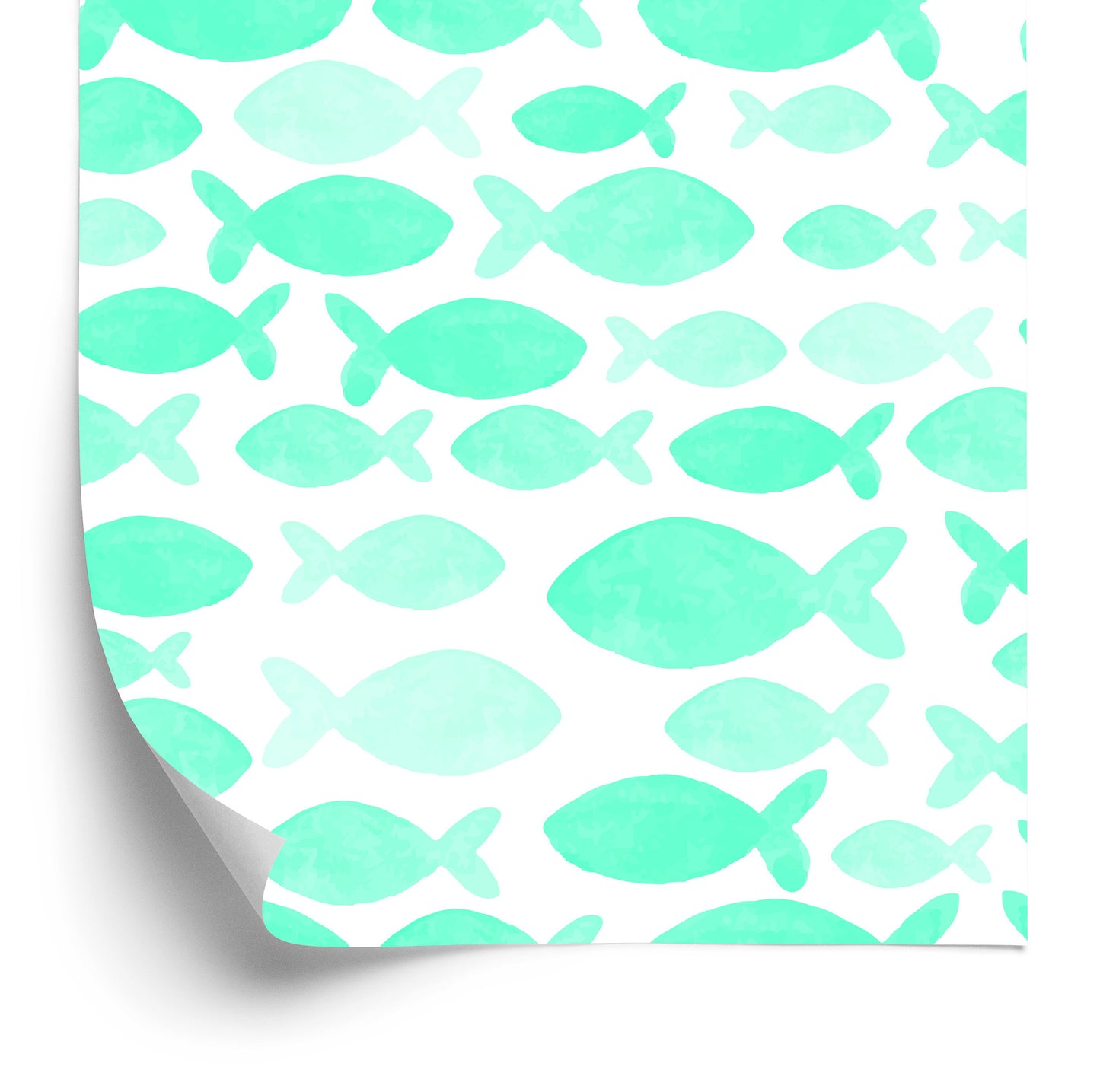 Wallpaper For Children - Watercolor Fish