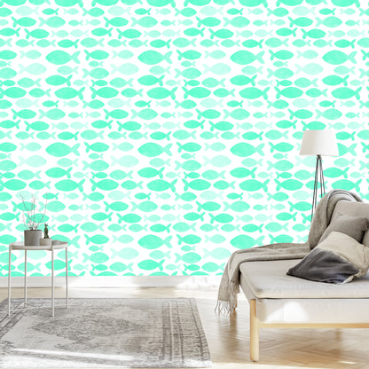 Wallpaper For Children - Watercolor Fish