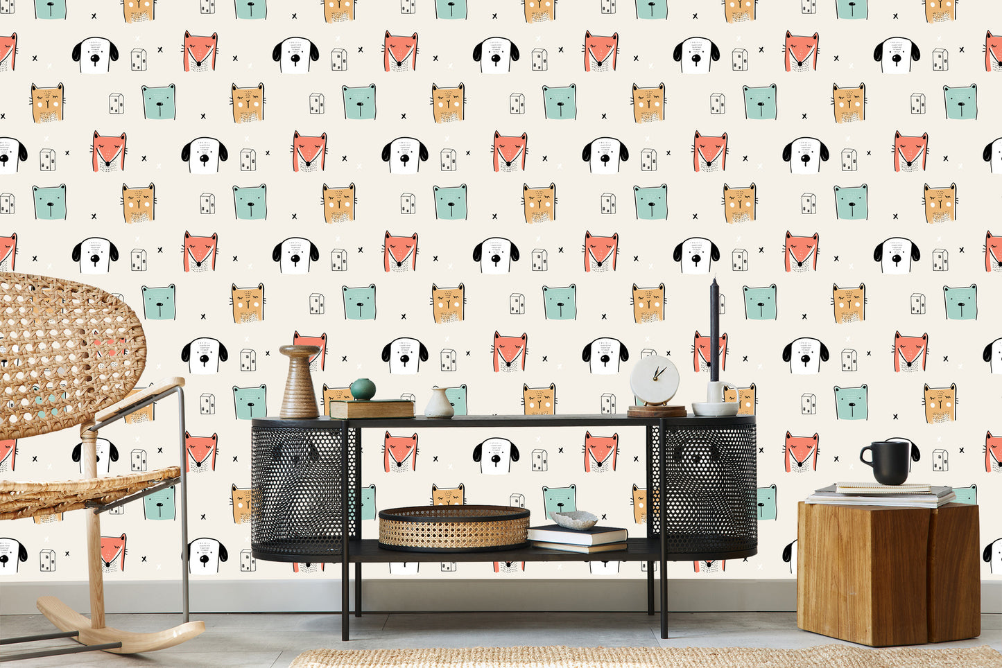 Wallpaper Colorful Animals