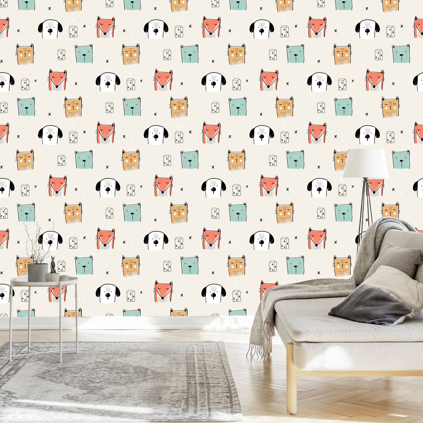 Wallpaper Colorful Animals