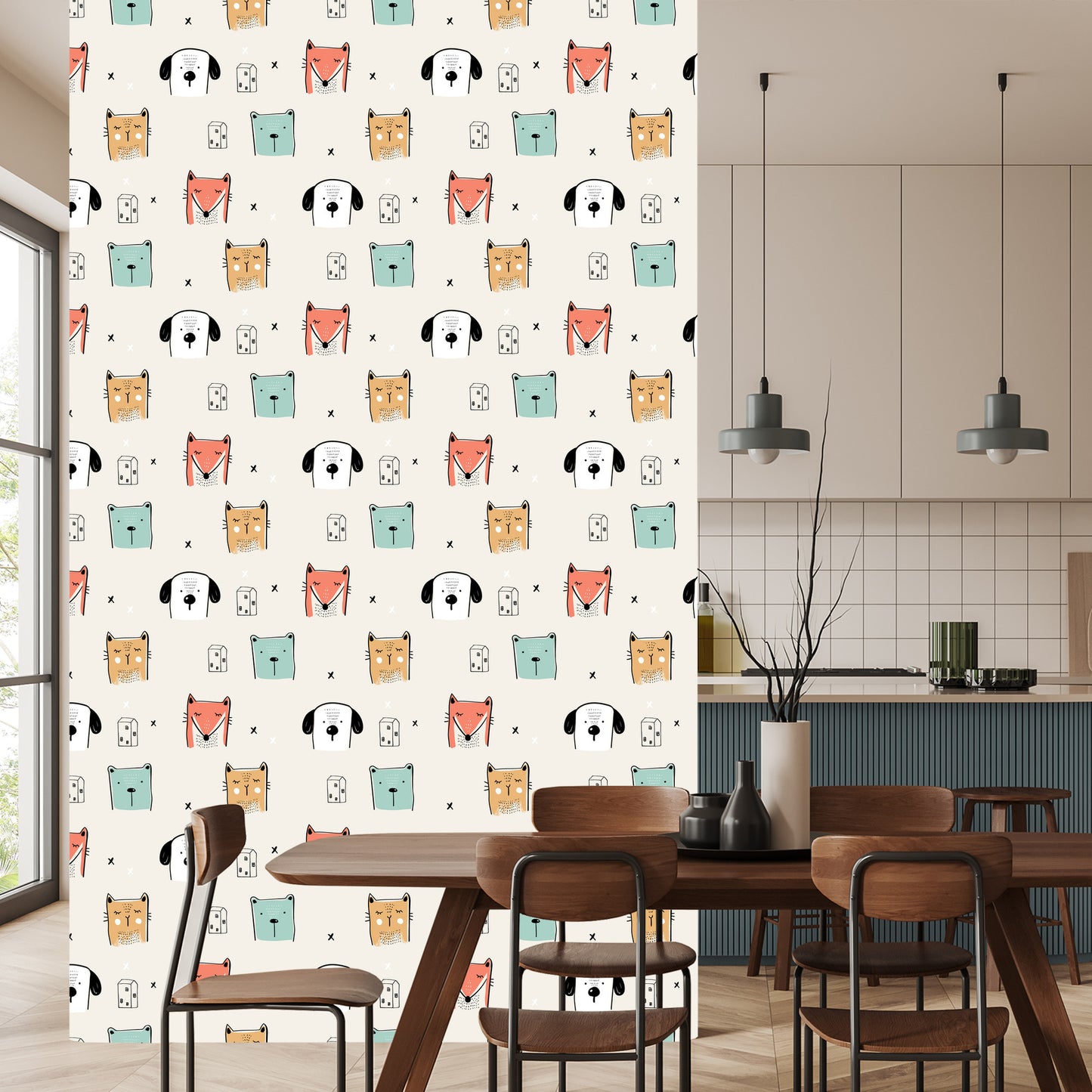 Wallpaper Colorful Animals