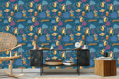 Wallpaper For Children - Happy Mice In The Forest