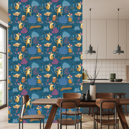 Wallpaper For Children - Happy Mice In The Forest