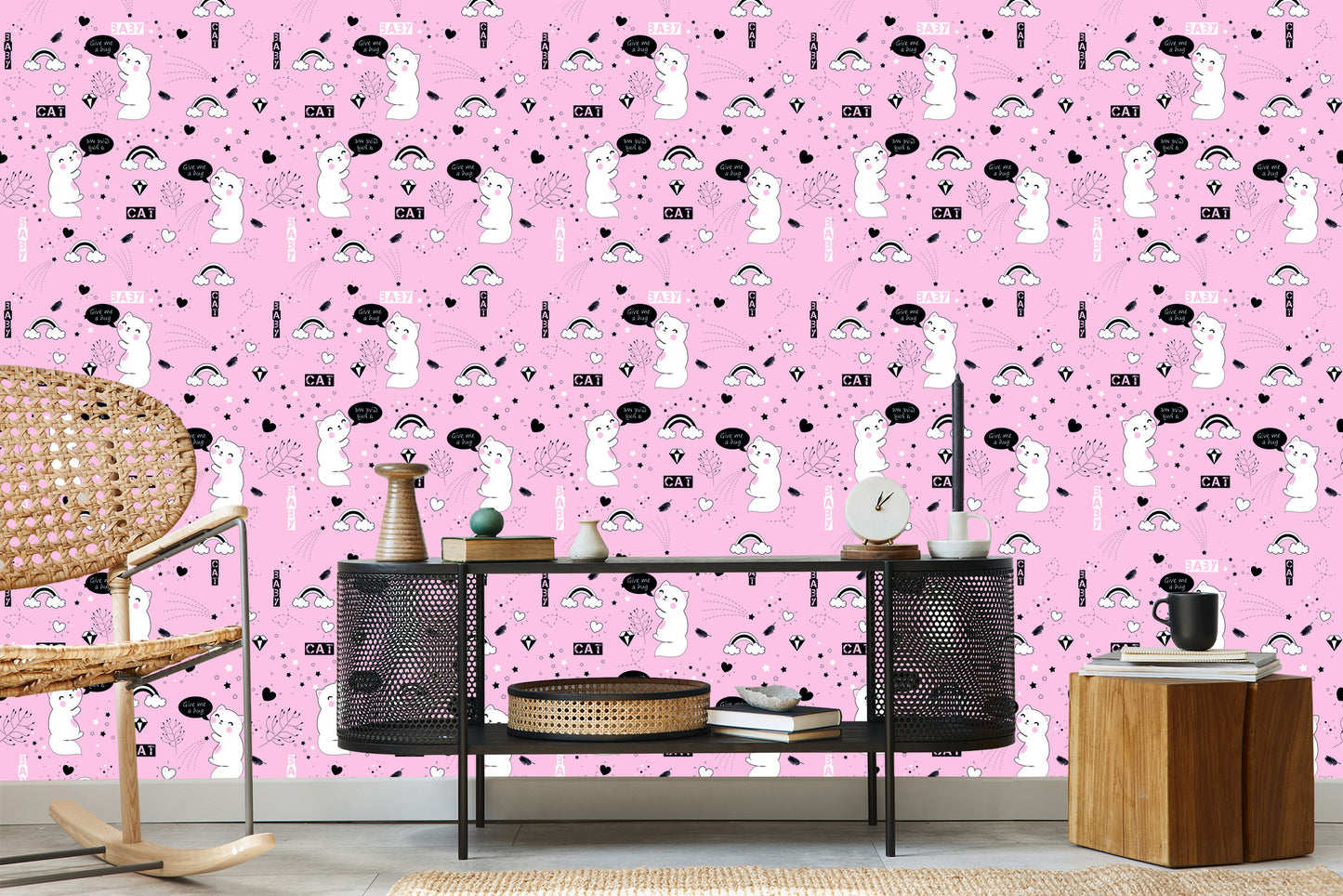 Wallpaper For Children - Sweet Little Kittens