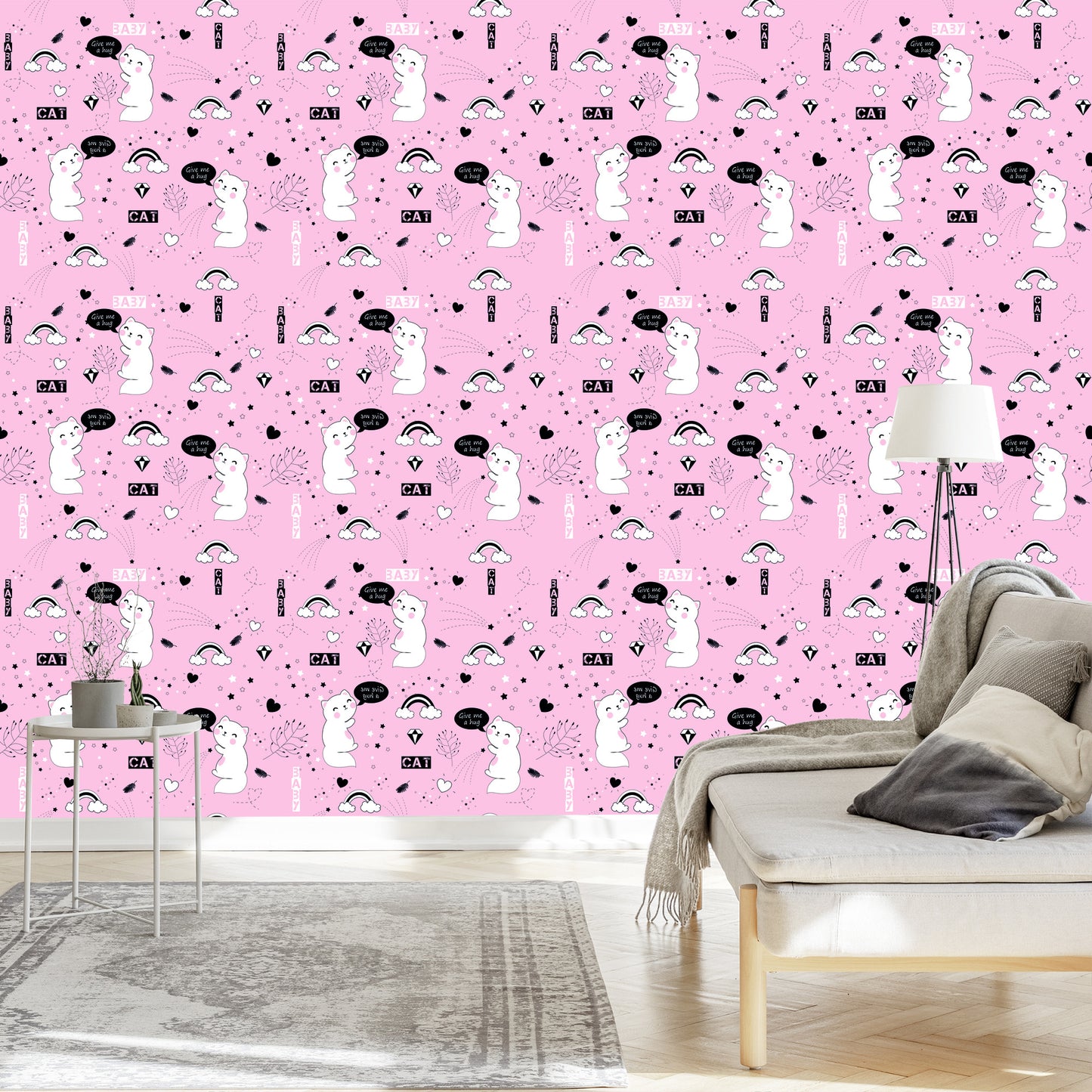 Wallpaper For Children - Sweet Little Kittens