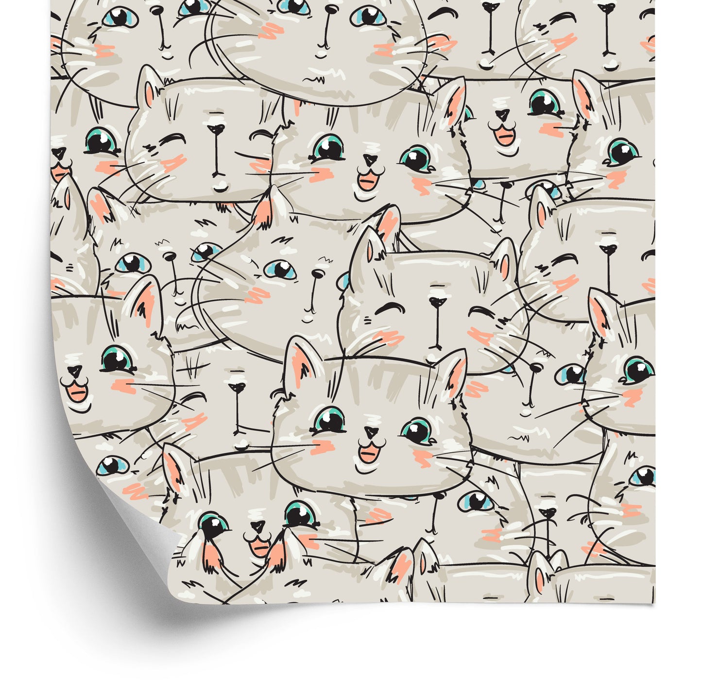 Wallpaper For Children - Little Cats