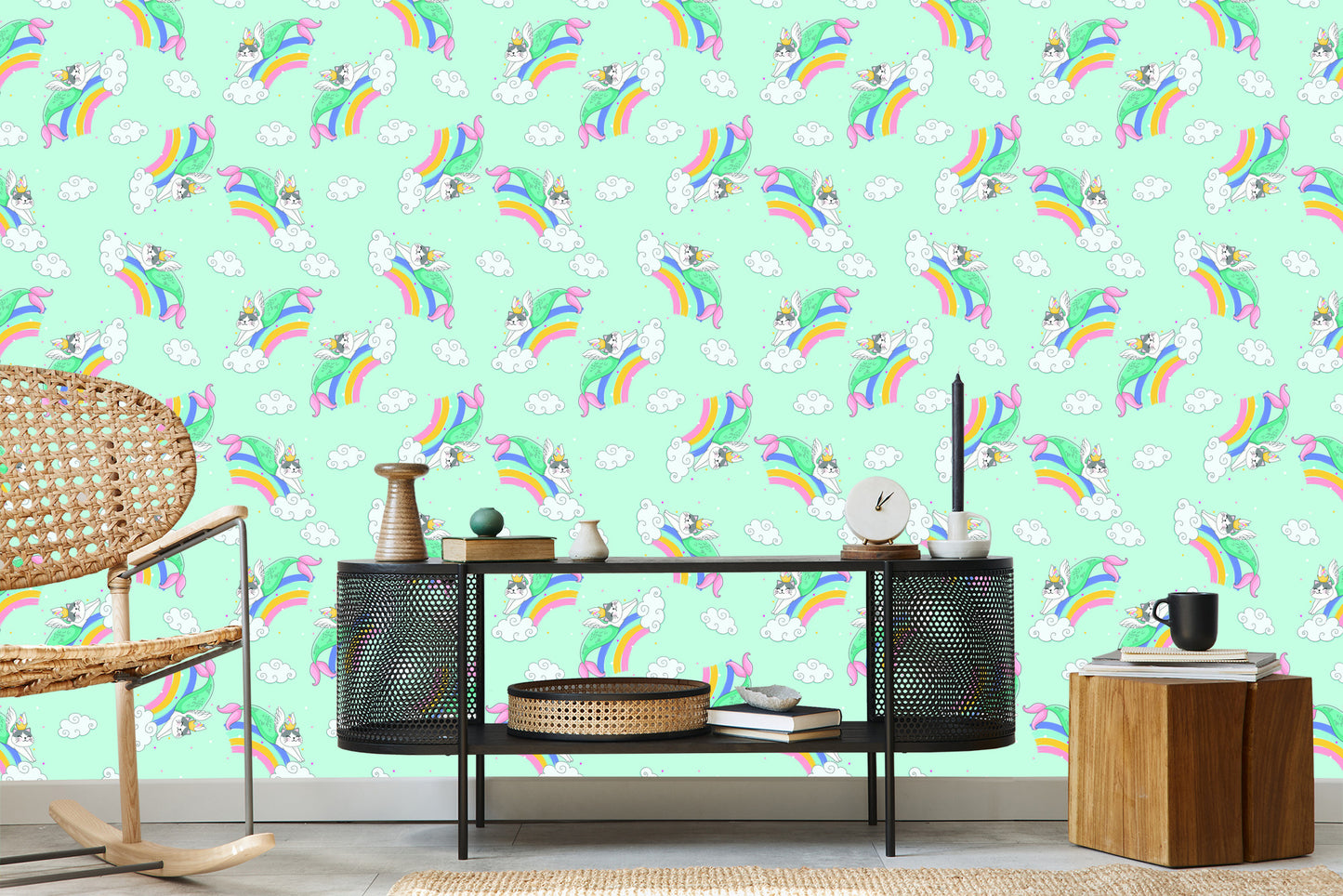 Wallpaper For Children - Sleeping Cats