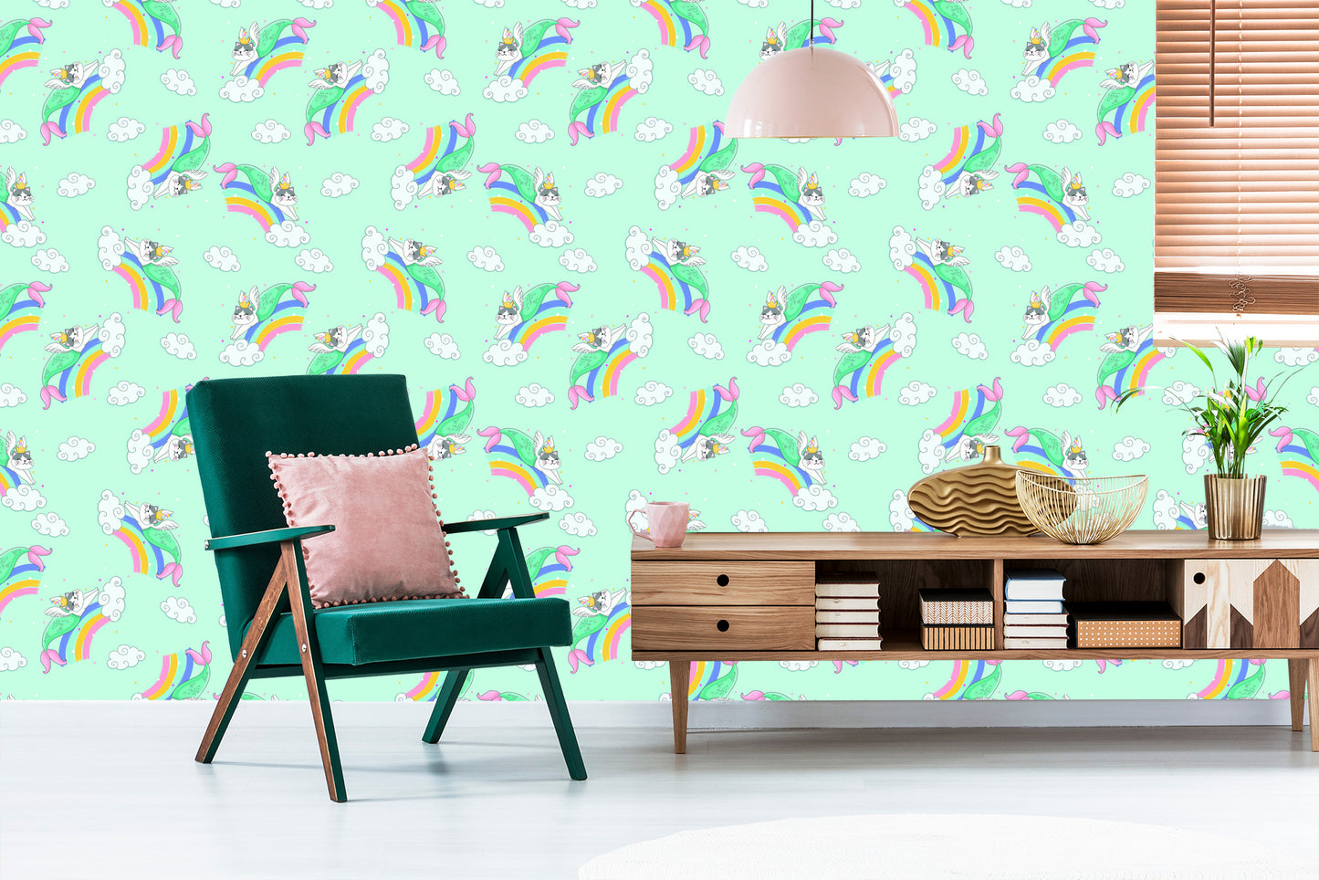 Wallpaper For Children - Sleeping Cats