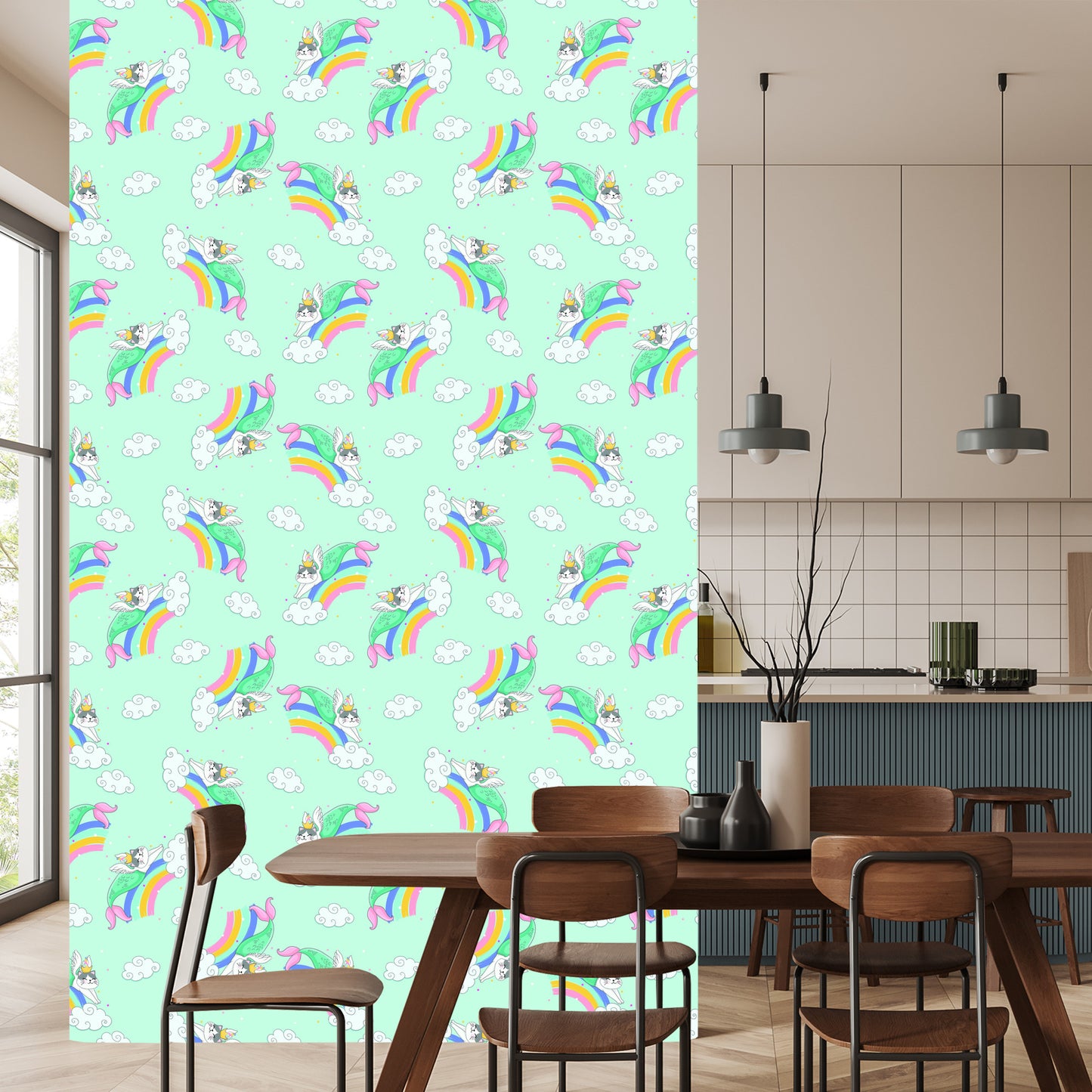 Wallpaper For Children - Sleeping Cats