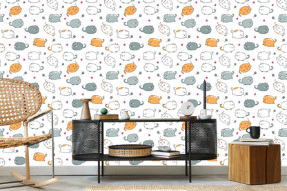 Wallpaper For Children - Happy Cats
