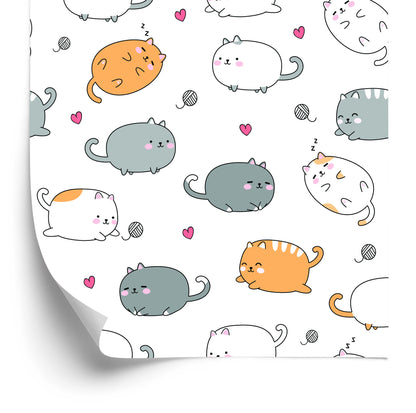 Wallpaper For Children - Happy Cats