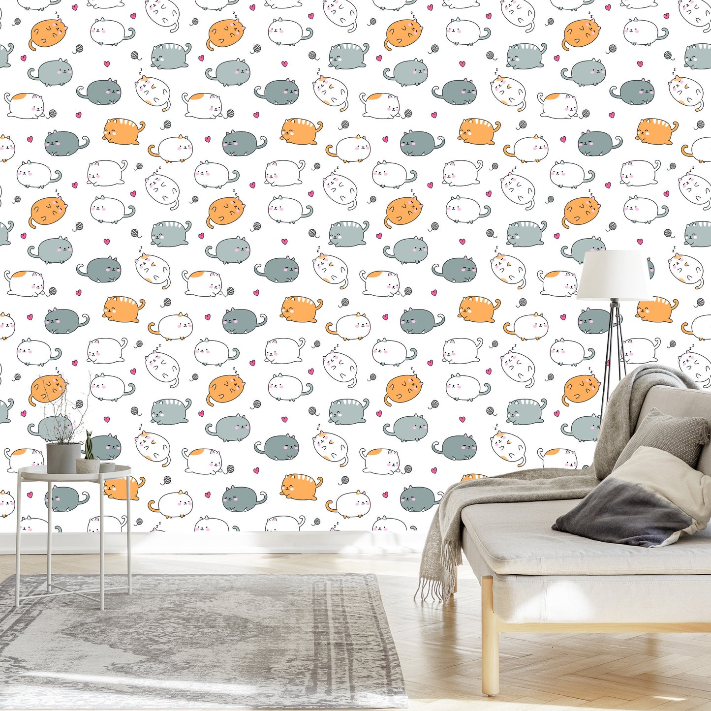 Wallpaper For Children - Happy Cats