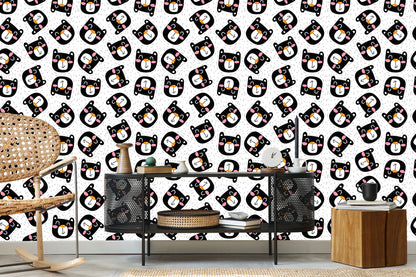 Wallpaper Smiling Black Cats