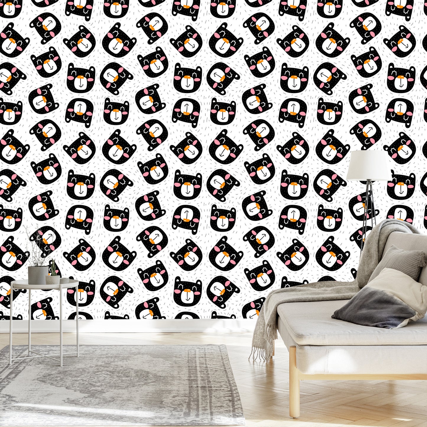 Wallpaper Smiling Black Cats