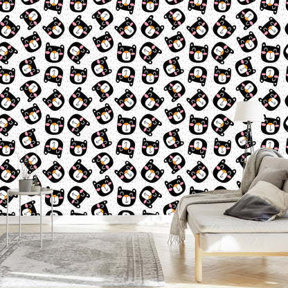 Wallpaper Smiling Black Cats