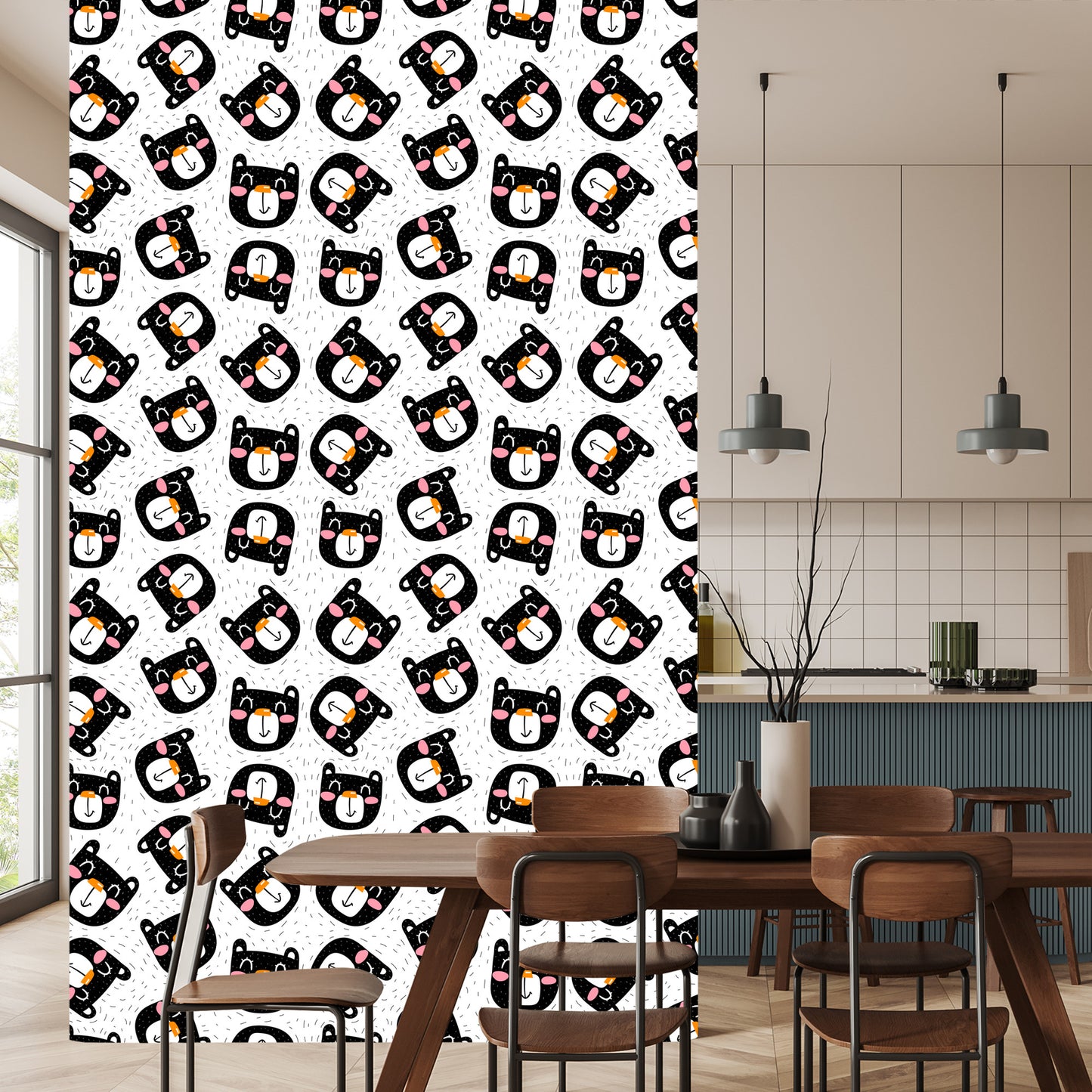 Wallpaper Smiling Black Cats