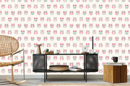 Wallpaper For Children - Colorful Owls