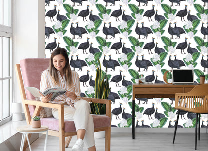 Wallpaper Exotic Birds And Plants