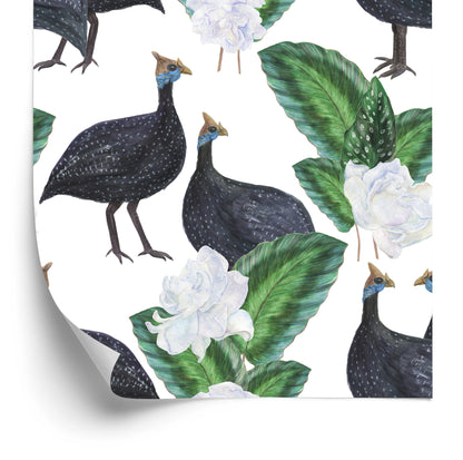 Wallpaper Exotic Birds And Plants