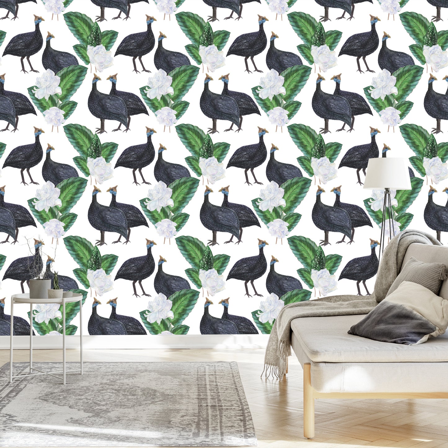 Wallpaper Exotic Birds And Plants