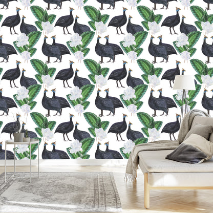 Wallpaper Exotic Birds And Plants