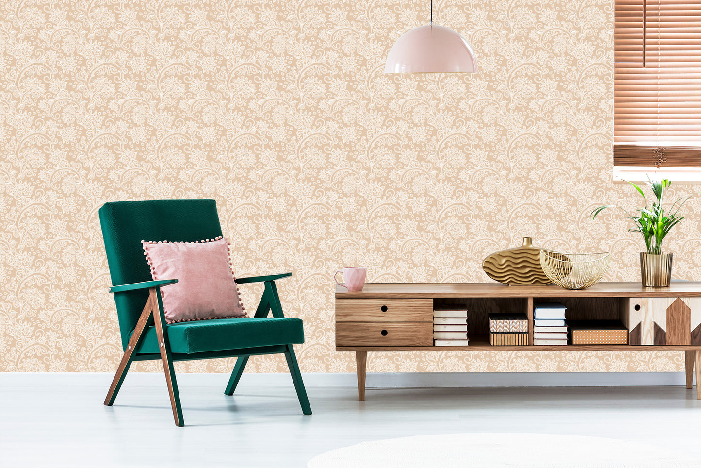 Wallpaper Delicate Decorative Ornaments