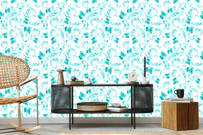 Wallpaper Ornamental Leaves