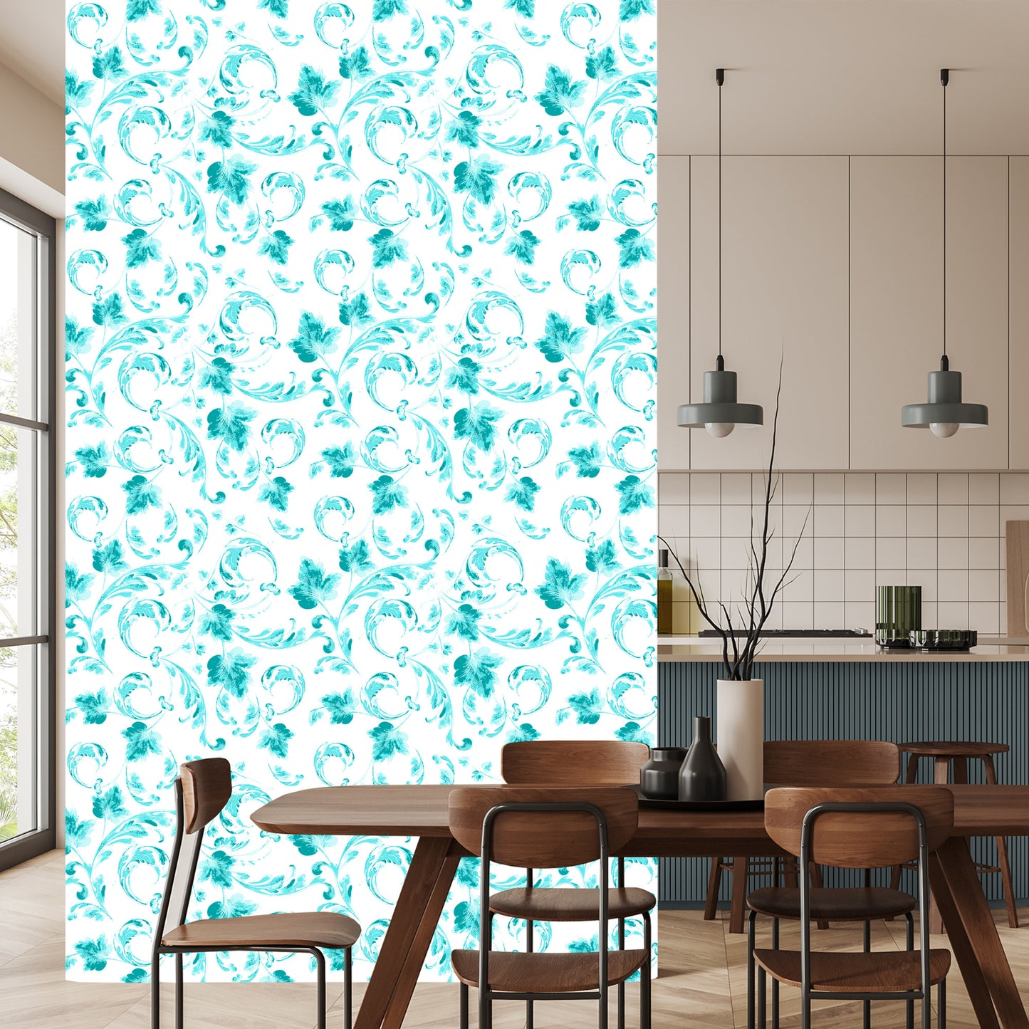 Wallpaper Ornamental Leaves