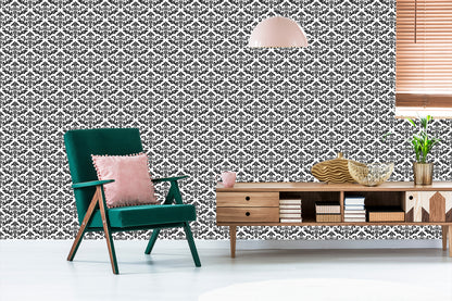 Wallpaper Black And White Ornaments