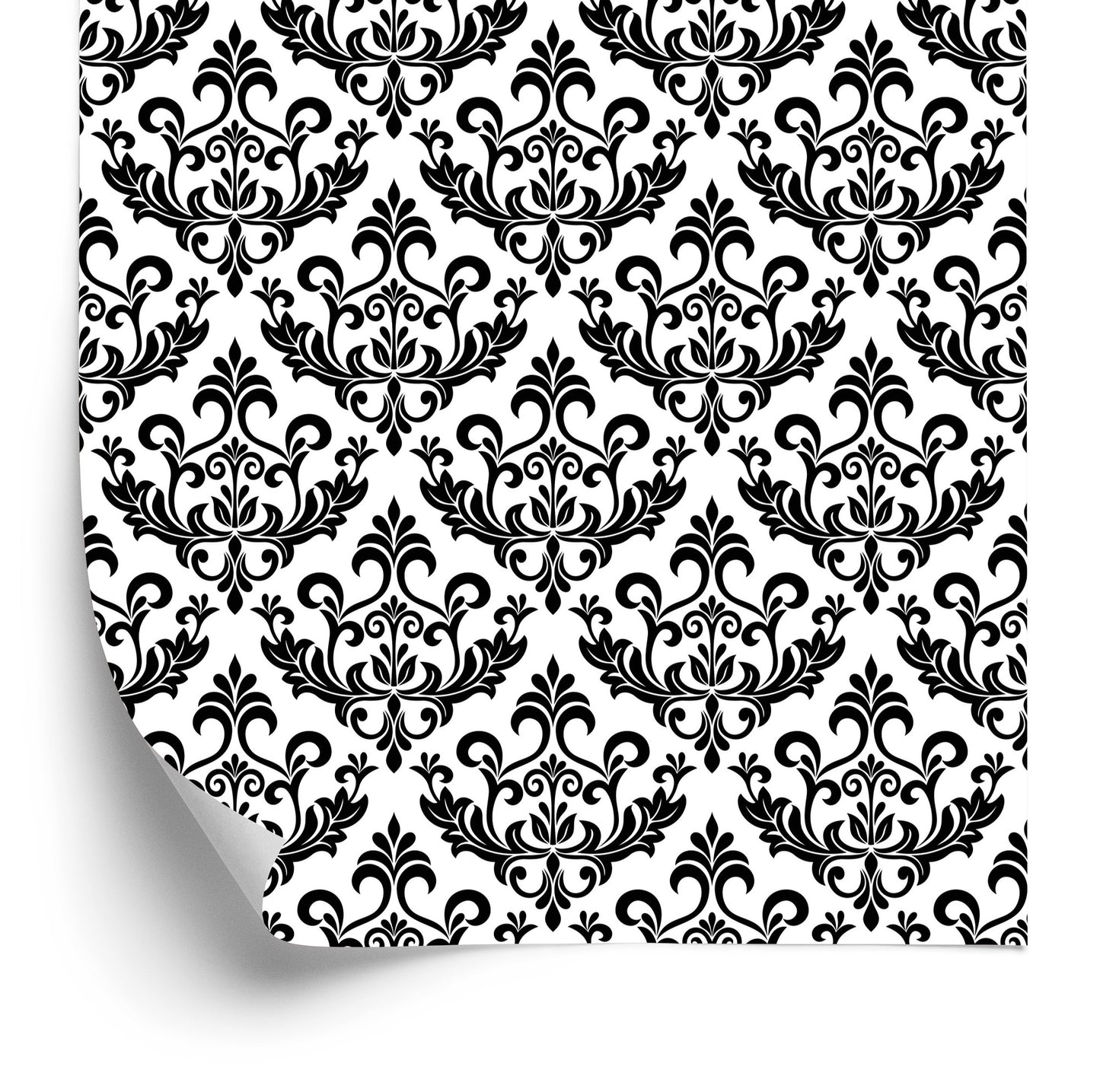 Wallpaper Black And White Ornaments