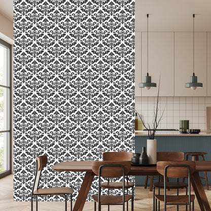 Wallpaper Black And White Ornaments