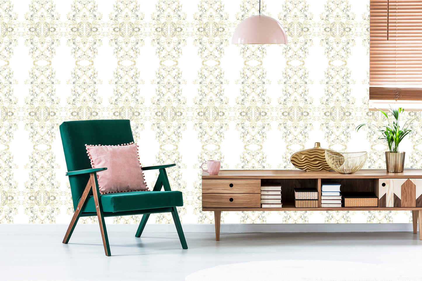Wallpaper Ornaments In Baroque Style