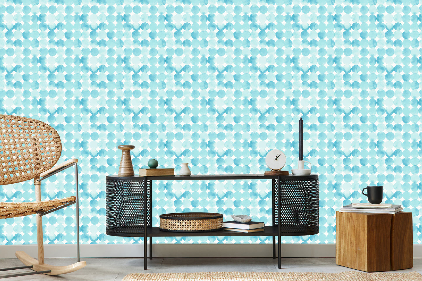 Wallpaper Wall Mosaic Of Dots For Living Room Office