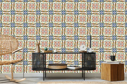 Wallpaper Colorful Mosaic Tiles For The Kitchen
