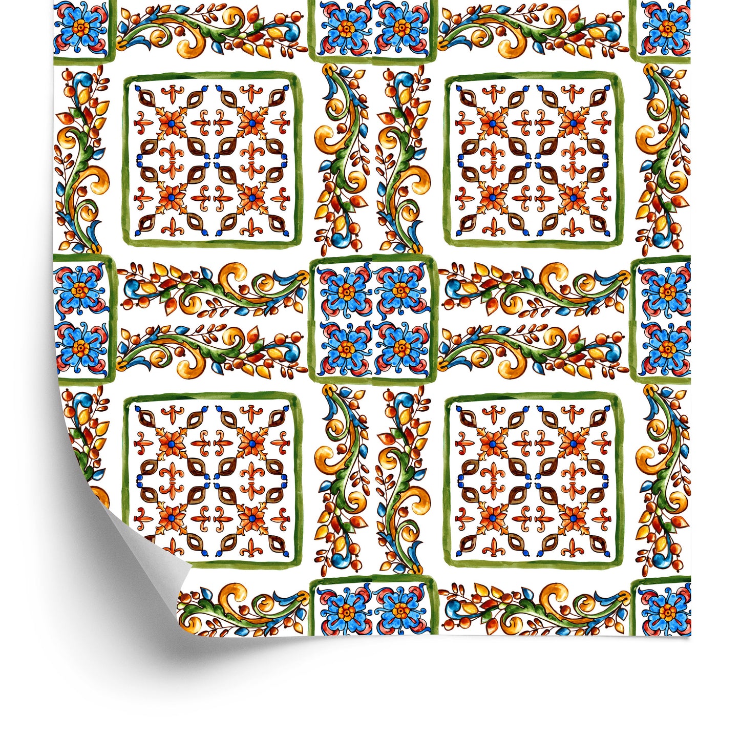 Wallpaper Colorful Mosaic Tiles For The Kitchen