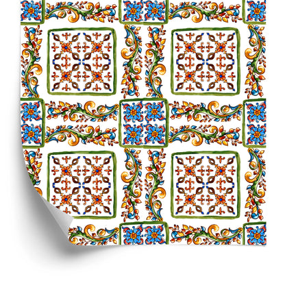 Wallpaper Colorful Mosaic Tiles For The Kitchen