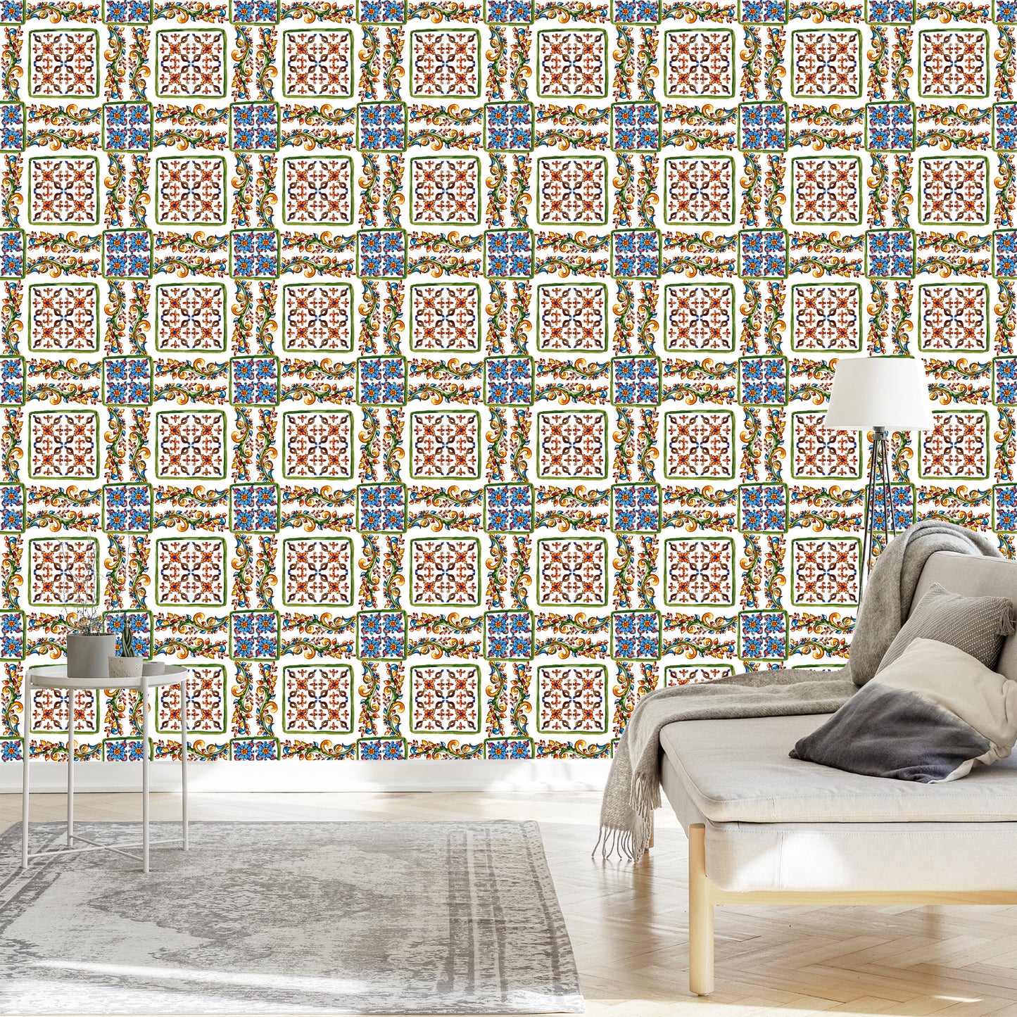 Wallpaper Colorful Mosaic Tiles For The Kitchen